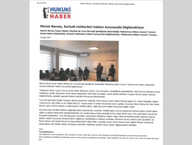 BASINDA BAROMUZ (Suriyeli Mültecilere Hakları Anlatıldı)