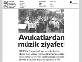 BASINDA BAROMUZ (AVUKATLARIMIZDAN MÜZİK ZİYAFETİ)