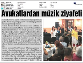 BASINDA BAROMUZ (AVUKATLARIMIZDAN MÜZİK ZİYAFETİ)