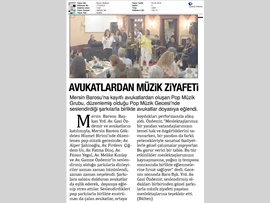BASINDA BAROMUZ (AVUKATLARIMIZDAN MÜZİK ZİYAFETİ)