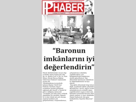 BASINDA BAROMUZ (Başkan Vekilimiz Av. Gazi Özdemir; "Avukatlık Çok Fazla Emek İster)