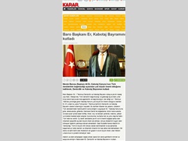 BASINDA BAROMUZ (KABOTAJ BAYRAMI KUTLAMASI)