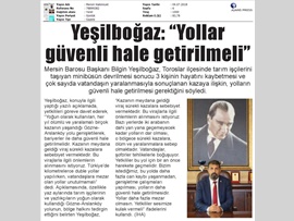 BASINDA BAROMUZ (Vatandaşlara Mezar Olan Yollar Unutulmamalı)