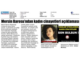 Kadın cinayetlerine tepki