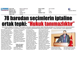 BASINDA BAROMUZ (Baro seçimlerinin ertelenmesine tepki ve açılan dava)