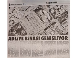 Mersin Adliye binası genişliyor
