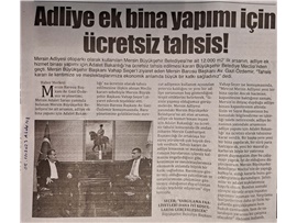 Mersin Adliye binası genişliyor