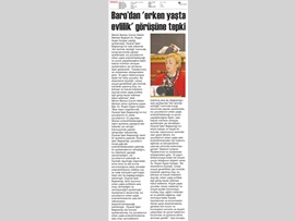 BASINDA BAROMUZ (Diyanet İşleri Başkanlığı'nın Erken Yaşta Evlilikle İle İlgili Açıklamasına Tepki)