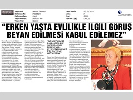 BASINDA BAROMUZ (Diyanet İşleri Başkanlığı'nın Erken Yaşta Evlilikle İle İlgili Açıklamasına Tepki)