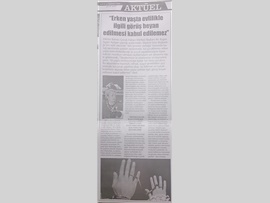 BASINDA BAROMUZ (Diyanet İşleri Başkanlığı'nın Erken Yaşta Evlilikle İle İlgili Açıklamasına Tepki)