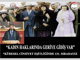 YEŞİLBOĞAZ: “KADIN HAKLARINDA GERİYE GİDİŞ VAR”