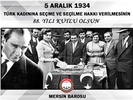 EŞİT TEMSİL İÇİN GEREKEN YASAL DÜZENLEMENİN GECİKMEKSİZİN YAPILMASINI İSTİYORUZ