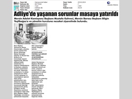BASINDA BAROMUZ (Mersin Adalet Komisyonu Başkanı Mustafa Kahveci'den Baro Başkanımıza Ziyaret)