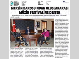 BASINDA BAROMUZ (Baromuzdan Mersin Uluslararası Müzik Festivali'ne Destek)