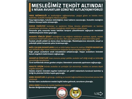 5 Nisan Avukatlar Günü Barolar Ortak Açıklama