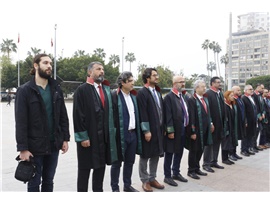5 NİSAN AVUKATLAR GÜNÜ NEDENİYLE TÖREN DÜZENLENDİ