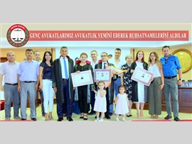 Genç Avukatlarımız Avukatlık Yemini Ederek Ruhsatnamelerini Aldılar..