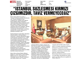 Mersin  Kadın Platformu'ndan Başkanımız Yeşilboğaz'a ziyaret