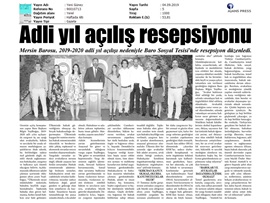 BASINDA BAROMUZ (Baromuz Adli Yıl Açılış Resepsiyonu Düzenledi)