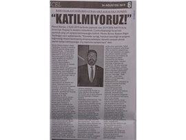BASINDA BAROMUZ (Mersin Barosu Saray'da Adli Yıl Açılışına Katılmayacak)