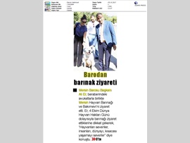BASINDA BAROMUZ (4 Ekim Dünya Hayvanları Koruma Günü Mesajı) 03.10.2017