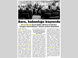 BASINDA MERSİN BAROSU (Çocuk İstismarı Paneli) 06.10.2017