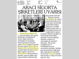 BASINDA BARO (Aracı Sigorta Şirketleri ile Mücadele) 06.10.2017