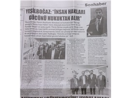 BASINDA BAROMUZ (İnsan Hakları Karikatür Sergisi Açılışı- "İnsan Hakları Gücünü Hukuktan Alır")