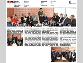 BASINDA BAROMUZ (Erdemli İlçe Temsilciliğimizde Baromuzun 93. Yaşını Kutladı)