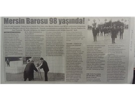 Mersin Barosu kuruluş yıldönümü töreni yapıldı
