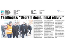 BASINDA BAROMUZ (Başkanımız, Deprem Bölgesini Ziyaret Etti)