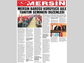BASINDA BAROMUZ (Mersin BAROSU Koruyucu Aile Semineri Düzenledi)