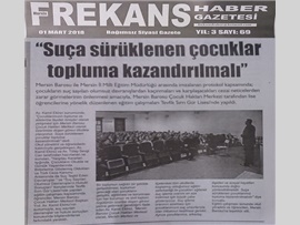 BASINDA BAROMUZ (Av. Kamil Ekinci: 'Suça Sürüklenen Çocuklar Topluma Kazandırılmalı'