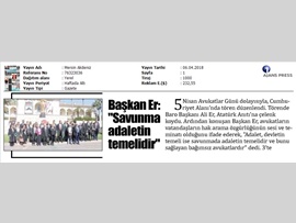 BASINDA BAROMUZ (Avukatlar Günü Kutlandı)