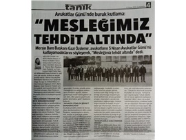 Mersin Barosu 5 Nisan Avukatlar Günü töreni düzenledi