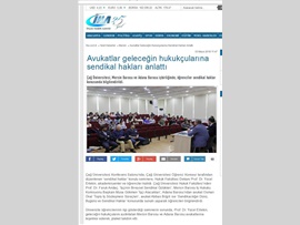 BASINDA BAROMUZ (Avukatlar Geleceğin Hukukçularına Sendikal Hakları Anlattı)