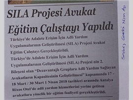 BASINDA BAROMUZ (Adalete Erişim İçin Sıla Projesi Hayata Geçirildi)