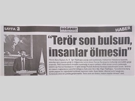 BASINDA BAROMUZ (Baro Başkanımızdan Teröre Kınama)