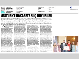 BASINDA BAROMUZ (Baromuzdan Atatürk'e Hakaret Eden Kişiye Suç Duyurusu)