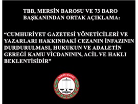 "GAZETECİLERİN CEZA İNFAZI DURDURULMALI"