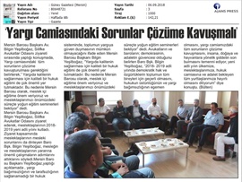 BASINDA BAROMUZ (Baro Başkanımızdan Silifke Avukatlar Odası'na Ziyaret)