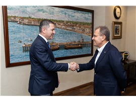 TBB YÖNETİMİ VE BAROMUZDAN, MERSİN BÜYÜKŞEHİR BELEDİYE BAŞKANI  SAYIN VAHAP SEÇER’E ZİYARET
