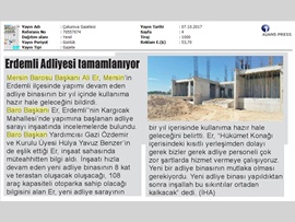 BASINDA BAROMUZ (Erdemli Yeni Adliye Binasına Kavuşuyor) 06.10.2017