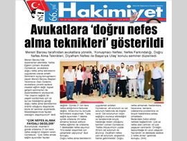 BASINDA BAROMUZ (Avukatlara 'Doğru Nefes Alma Tekniği Öğretildi')