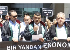 MERSİN BAROSU SALDIRILARA KARŞI BOYKOTTA: DURUŞMALARA GİRMEYECEKLER