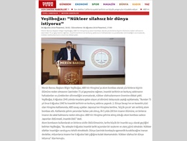 BASINDA BAROMUZ (Baro Bşk. Bilgin Yeşilboğaz, "Nükleer Silahsız Bir Dünya İstiyoruz")