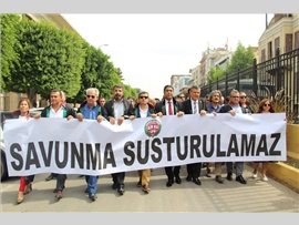 BAROMUZ AV. ÖMER KAVİLİ’NİN TUTUKLANMASINI VE DARP EDİLMESİNİ PROTESTO ETTİ