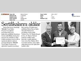 BASINDA BAROMUZ (BİLİRKİŞİLİK TEMEL EĞİTİM PROGRAMININ 2. GURUP KATILIMCILARI SERTİFİKALARINI ALDI)