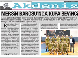 BASINDA BAROMUZ (Basketbol Takımında Kupa Sevinci)
