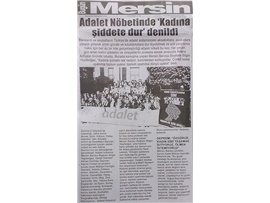BASINDA BAROMUZ (Avukatlar Adalet Nöbetini Kadına Şiddete Dur Demek İçin Tuttu)